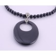 Onyx and Marcasite Necklace